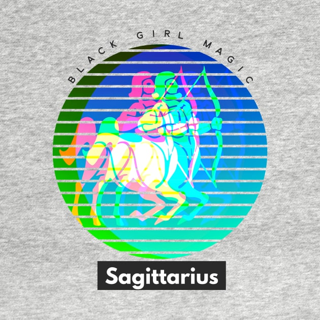 Sagittarius Black Girl Magic (zodiac sign) by PersianFMts